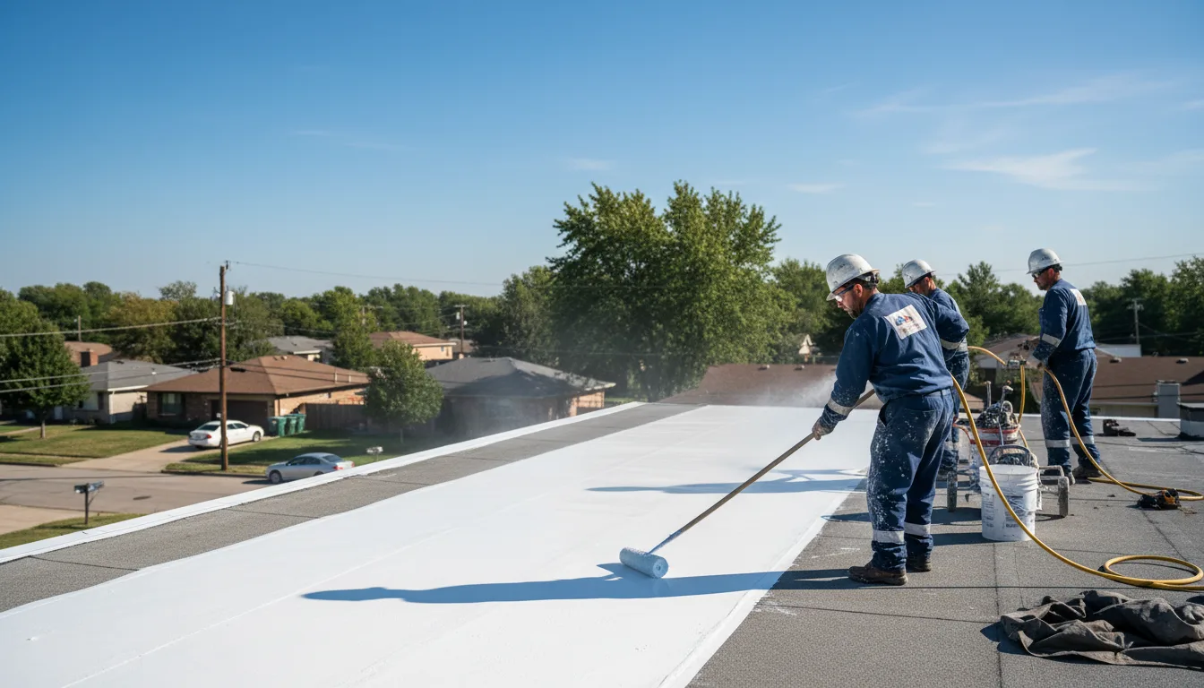 Commercial roof coating in Bowersville, OH near me